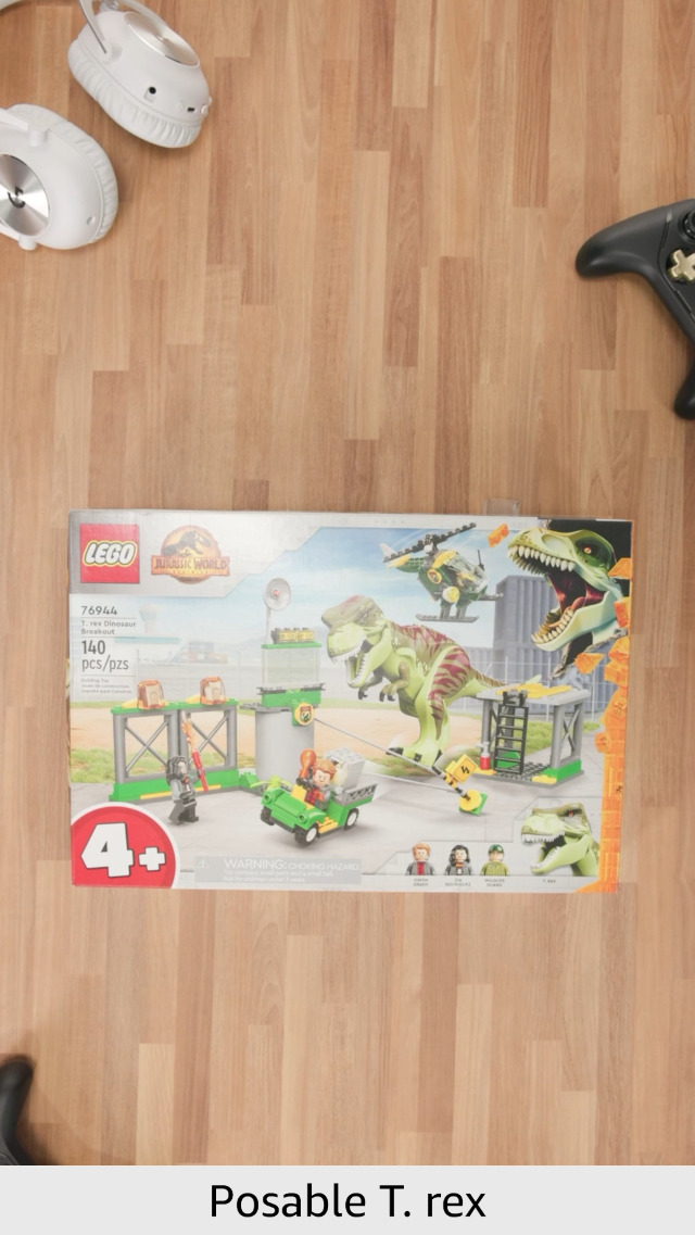 R出品 LEGO Jurassic World T. rex Dinosaur Set with Airport and Vehicles